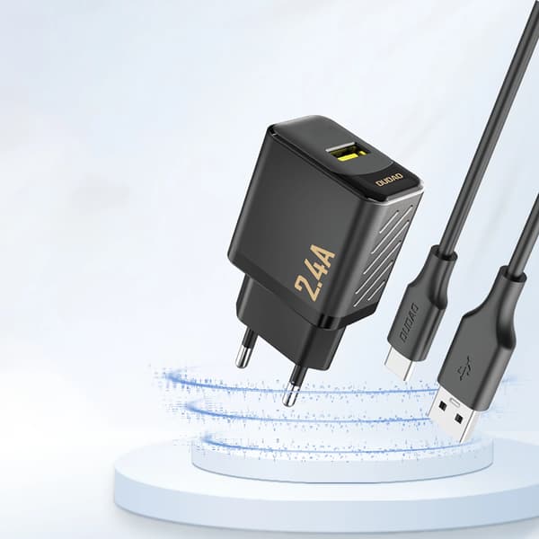 Dudao A23 2.4A USB-A Laddare - Svart
