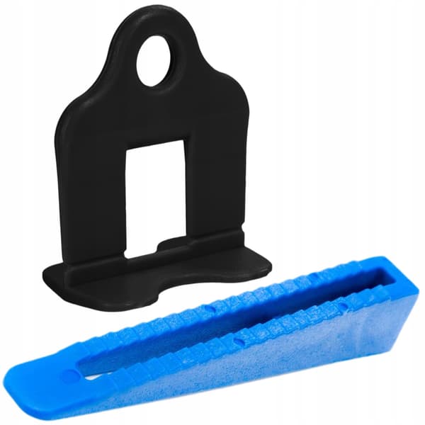 SIMPLEFIX Fliseniveausystem 300 sorte klips 1 mm + 100 kiler