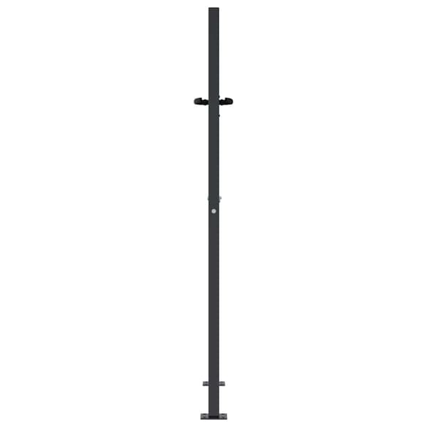 vidaXL havelåge, antracit, 105x155 cm, stål, rektangulær