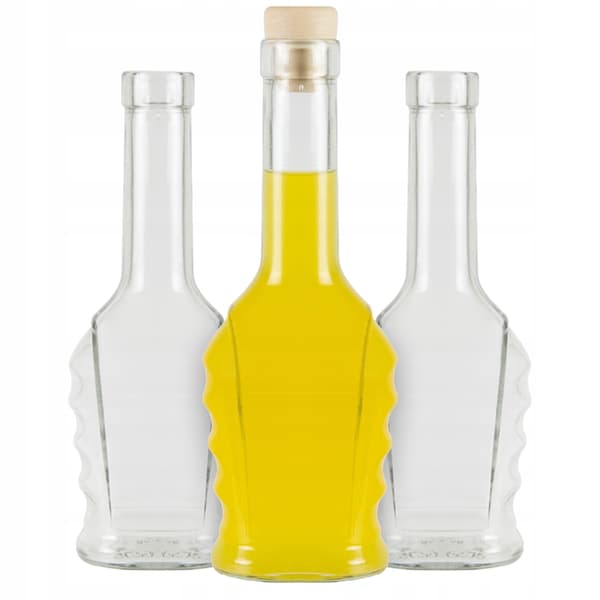 SET 5x PETRI-glasflaska 250ml FLASKOR FÖR MOONLIGHT-LIKÖR