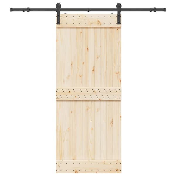 vidaXL monteringssystem til skydedør, 200 cm, stål, sort