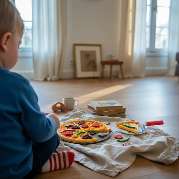 Magnetisk pizzaleksak - Populär leksak 3+