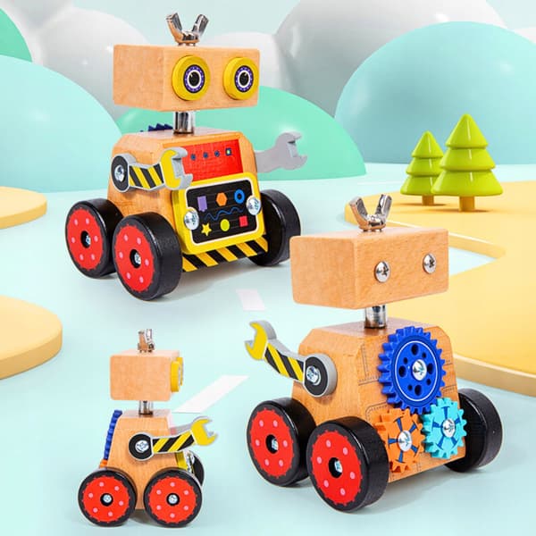 Manipulerende legetøj Montessori robot foldbar pædagogisk sensorisk