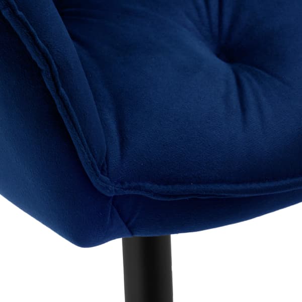NEVADA VELVET marineblå fløjlsstol