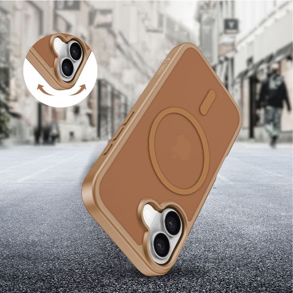 Tech-Protect BasicMag MagSafe iPhone 17 Mat Brun