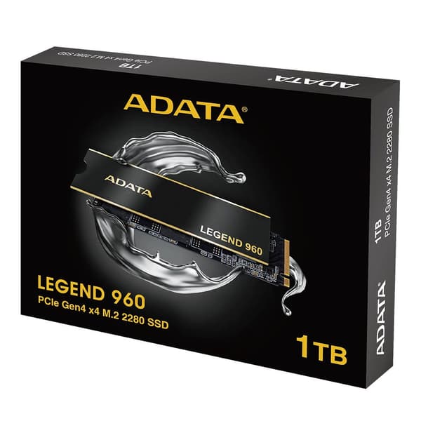 ADATA Legend 960 1TB M.2 PCIe x4 Gen4 SSD, 7400 MB/s