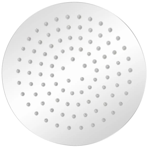 vidaXL brusehoved i rustfrit stål 20 cm rundt