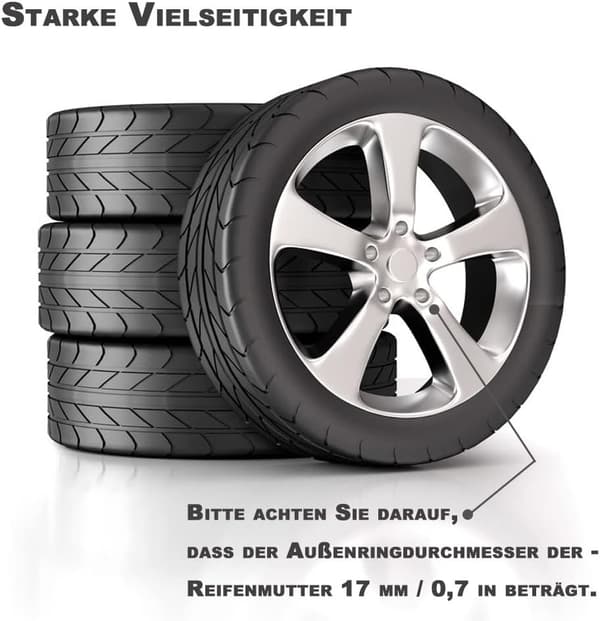 HJULBULTSMUTTERKÅPA BILDÄCKSKYDD 17MM 40ST GRÅ