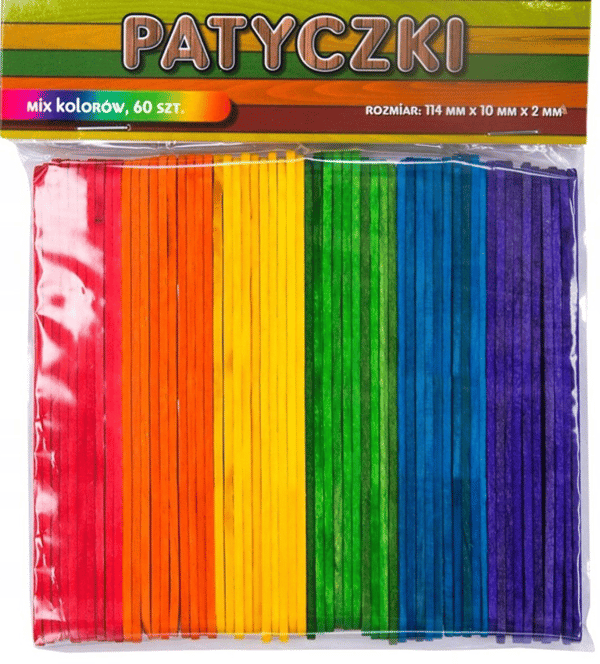 Stickor 6 färger, 60-pack, 114x10x2mm