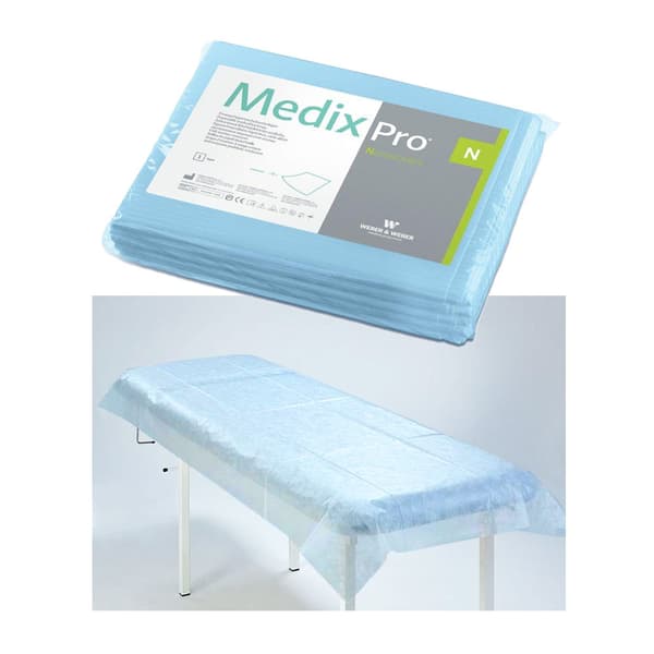 Engångslakan 80cm x 210cm blå 20g MedixPro 10st