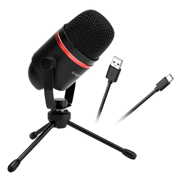 Kruger&Matz Warrior GV-200 USB Gaming Vlogger-mikrofon för streaming