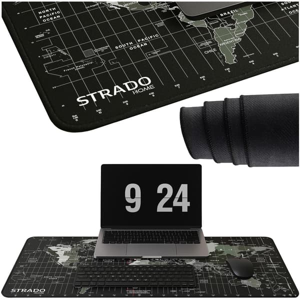 Strado Skrivbordsmatta 90x40 Världskarta