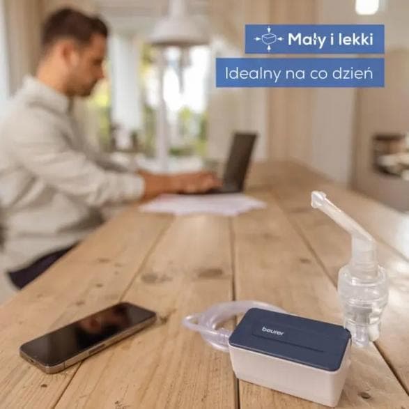 BEURER IH 15 inhalator hvid og grå