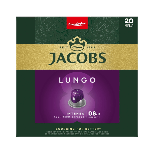 Jacobs Intenso Lungo 8 kapsler 20 stk.