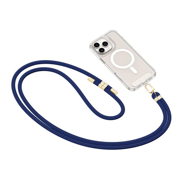 TECH-PROTECT C7S ROPE CROSSBODY-REM MARINBLÅ/GULD