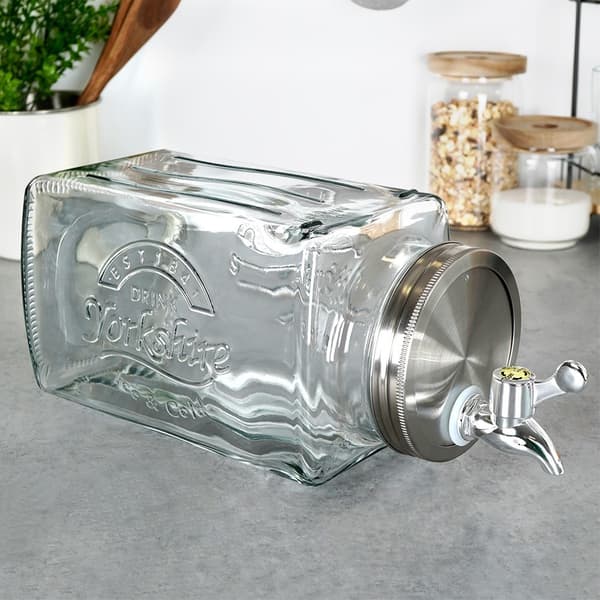 Glas kande med hane til køleskab 3,5 l