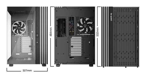 BE QUIET HOUSING! Lysbase 900 FX Sort