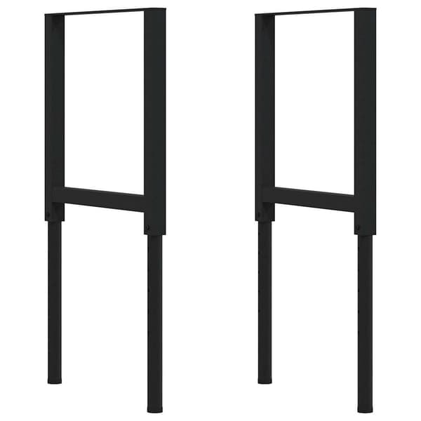 vidaXL arbejdsbord mørkebrunt 80x60x(71,5-98) cm egetræ