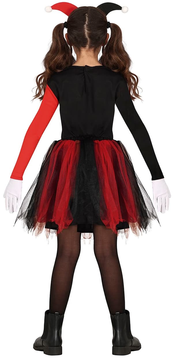 Harley Harlequin Halloween-kostym 3-4 år