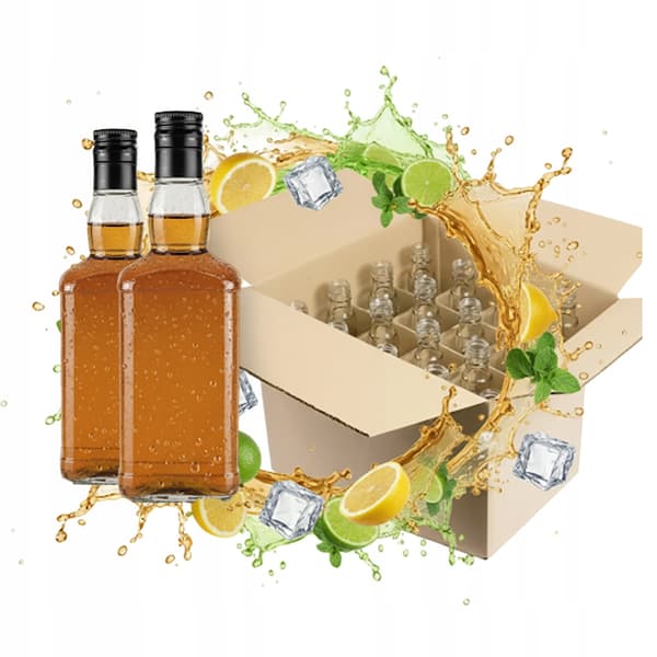 20 kpl DANIELS-pulloja 0,5 l + viskikuori