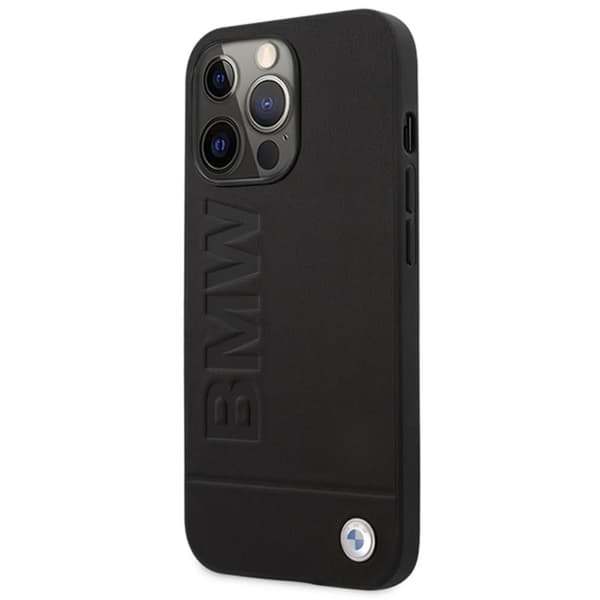 BMW Læder Hot Stamp MagSafe - iPhone 14 Pro Max Etui (Sort)