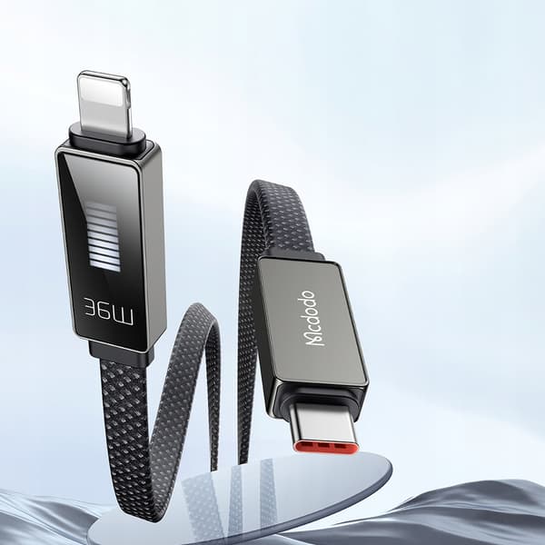 MCDODO Opladerkabel USB-C Lynhurtig Opladning til iPhone 1M LED