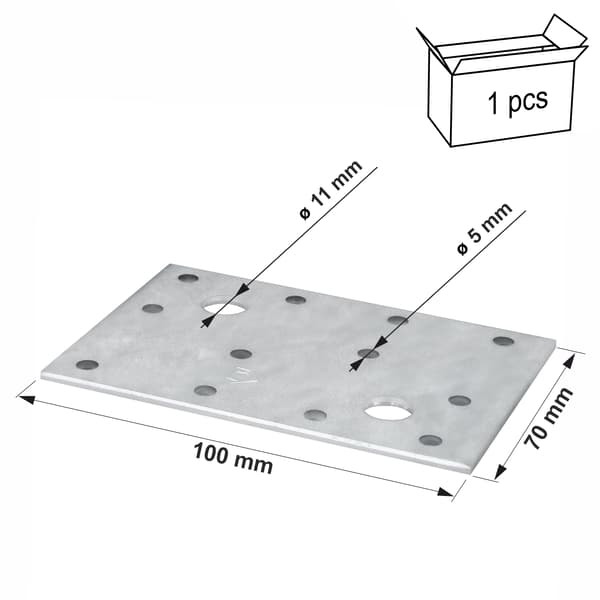 Platt koppling £P10 100x70x2,5 (1)