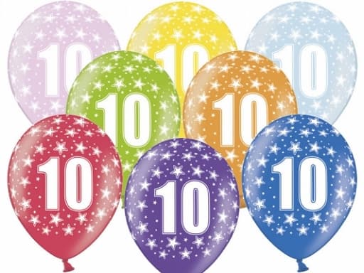 Ballonger med 10-årstryck, 1 st.