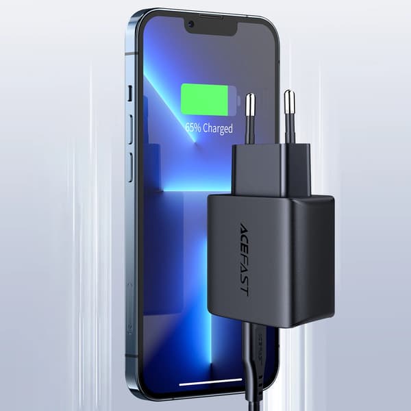 Acefast snabb väggladdare USB Typ C 20W Power Delivery vit (A1 EU vit)