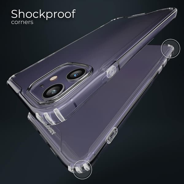 FODRAL TILL APPLE IPHONE 11 KLAR SILIKON MED SOLID BAKSIDA A2111