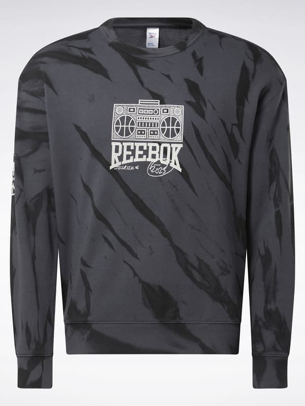 REEBOK UNISEX GRÅ SWEATSHIRT MED PRINT M 0A6C2_A* BAGGRUNDE