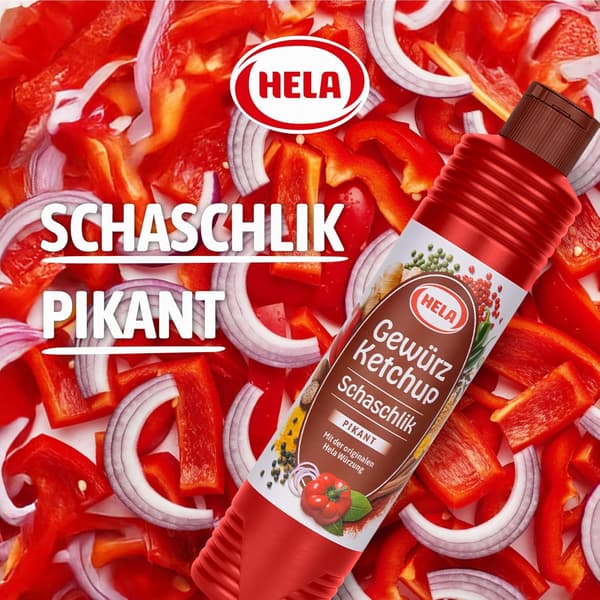 Hela Gewürz Ketchup Schaschlik Spikant 800 ml
