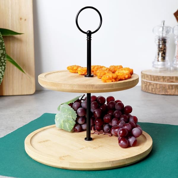 Bambubricka tvåvåning 24 cm