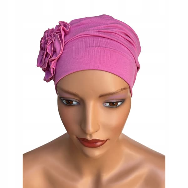 Dalia pink bambus turban dobbelthat også efter kemoterapi
