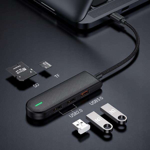 MCDODO USB-C HUB -SOVITIN JAKAJA 3X USB SD/TF