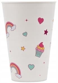 Återanvändbar plastmugg RAINBOW 400ml