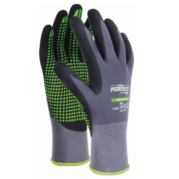 Nitrilhandsker NITRILE FLEX DOTS 10" STALCO PERFECT ORIGINALE!