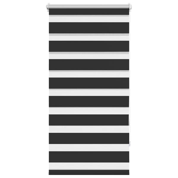 Zebra rullegardin (60 x 120 cm) sort