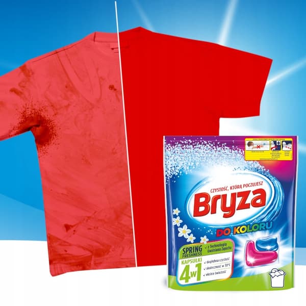 Bryza 4w1 Spring Freshness kapselit väriä varten 60