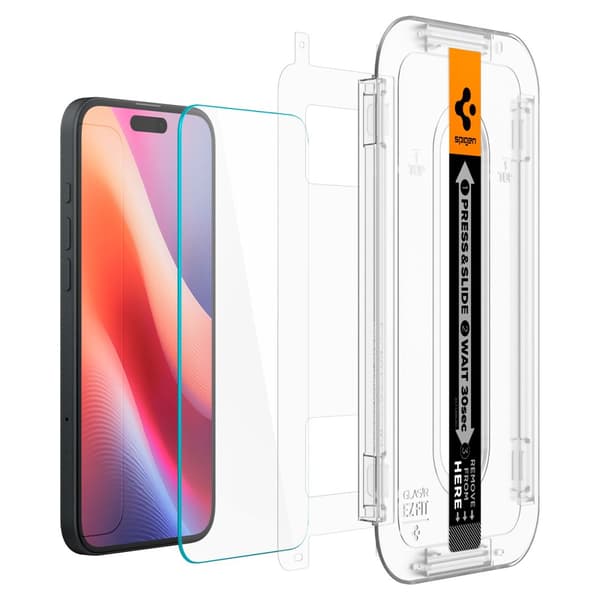 Härdat glas SPIGEN GLAS.TR EZ FIT IPHONE 15/16 CLEAR