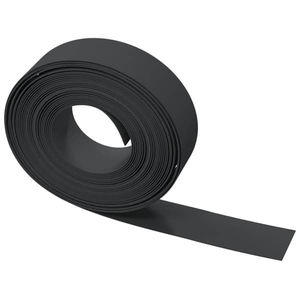vidaXL havekant, 2 stk., sort, 10 m, 15 cm, polyethylen
