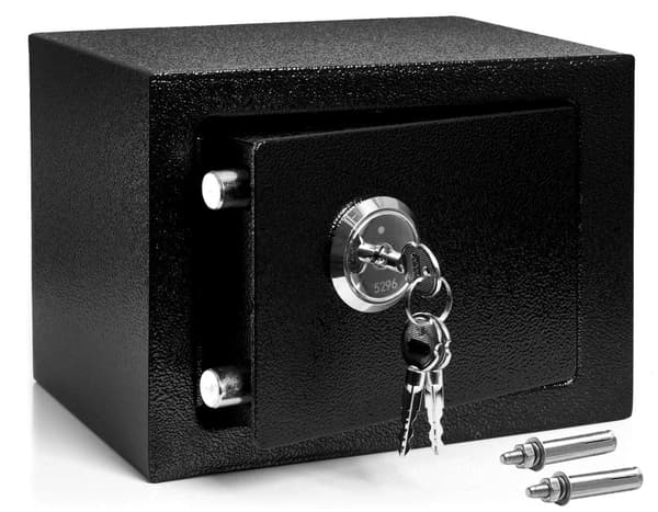 Sicuro nøgleskab i sort metal