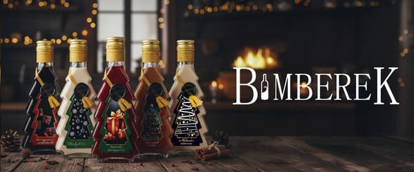 5x Flaskor JULGRAN 250ml DEKORERADE JULFLASKER till julklapp