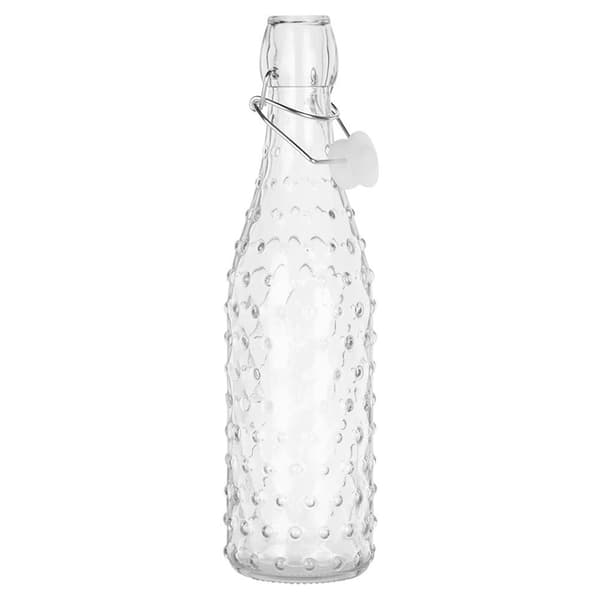 Glasflaske med klips 500 ml