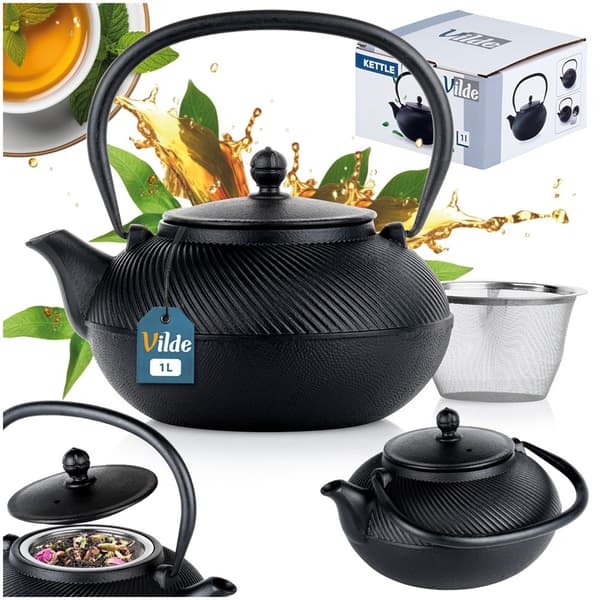 Tekanna med infuser, gjutjärn, emaljerad, CAST LINE 1 l