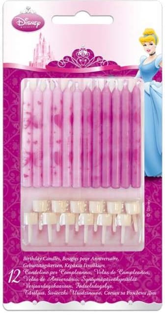 Disney Prinsesse Kagelys 12 stk.
