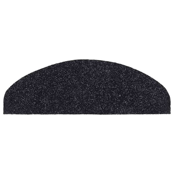 vidaXL selvklæbende trappemåtter 30 stk. sorte 65x21x4 cm
