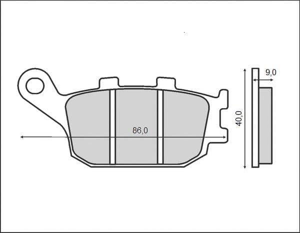 Brenta bremseklodser KH174 (organiske)