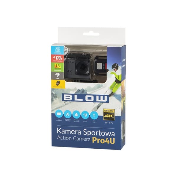 BLOW RECORDER -TOIMINTAKAMERA PRO4U MUSTA