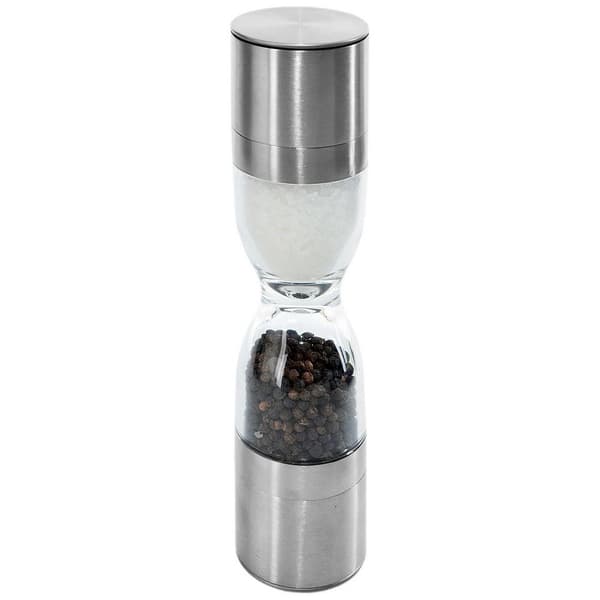 Dubbel stålsalt- och pepparkvarn 22 cm